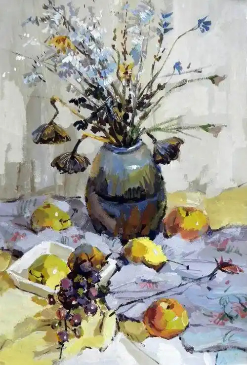 水粉画作品静物 水粉画作品静物初学者 - 水彩迷