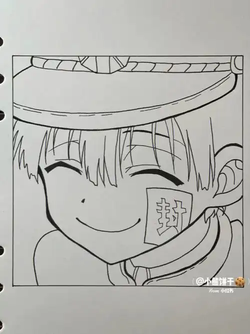 画渣临摹花子君#地博少年花子君  #手绘临摹  #小熊饼干94