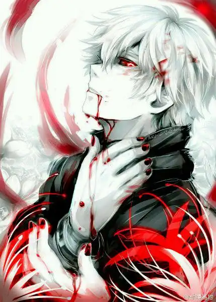 金木研眼睛流血侧脸图片,必采纳