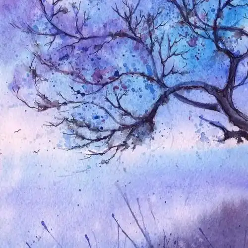 唯美的水彩画了让人想住在画中