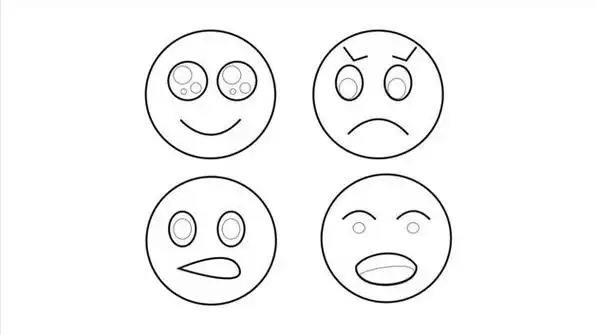 人物表情 strong>简笔画喜怒哀乐 /strong>