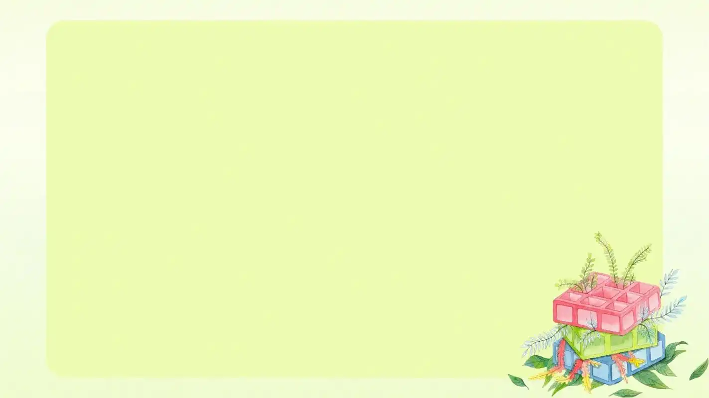 绿色清新简约ppt背景图