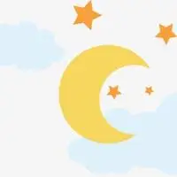 简约月亮星星情侣头像_微信头像图片大全