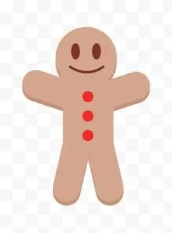 糖果小人扁平矢量图