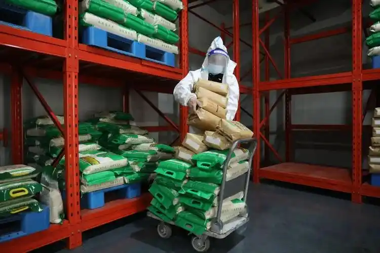 大米不够怎么办?"庄行快递,使命必达",万斤大米送往"疫"线