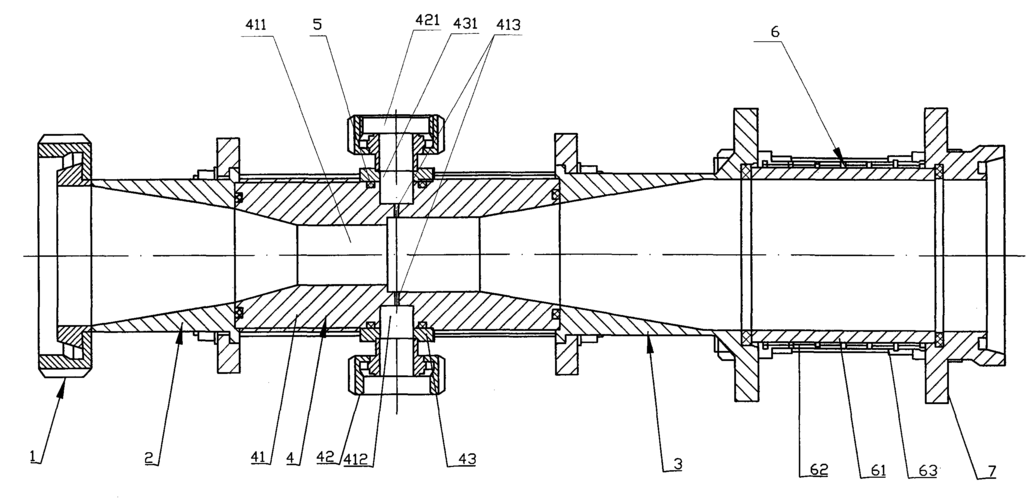 麦汁充氧器的文丘里管