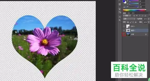 如何通过ps将图片形状修改为心形