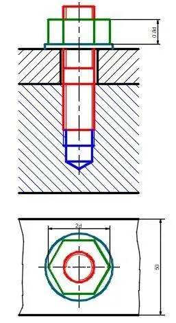螺纹连接之双头螺柱的连接