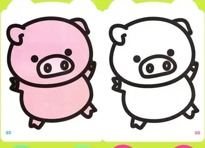 宝宝涂色书0-1-2-3岁简笔画 小笨熊学画书 宝宝涂色书 儿童益智游戏