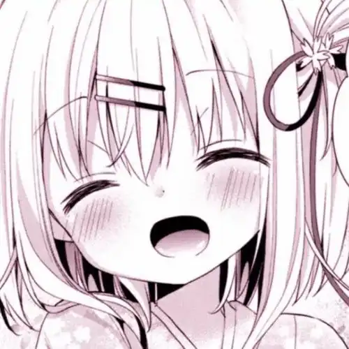 粉白系日漫女生头像