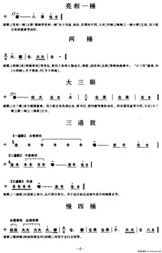 锣鼓中文谱_大鼓的打法口诀