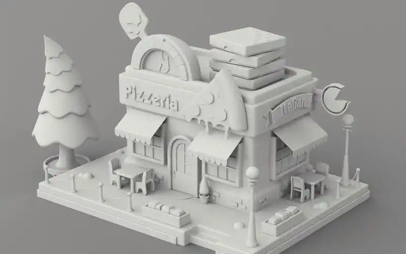 3dmax场景建模-超多细节卡通3d房子建模技巧 房屋布线卡线零基础教程