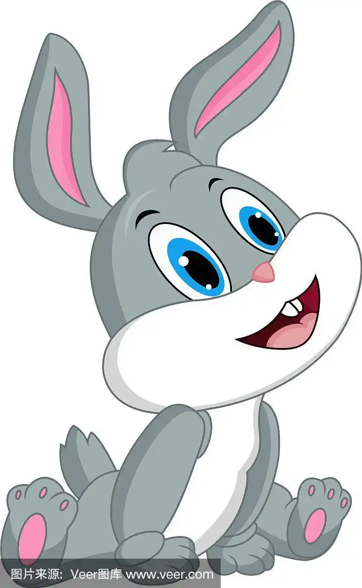 可爱的小兔子卡通