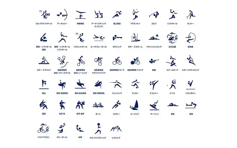 2020年东京奥运会与残奥会运动项目动态图标宣传片