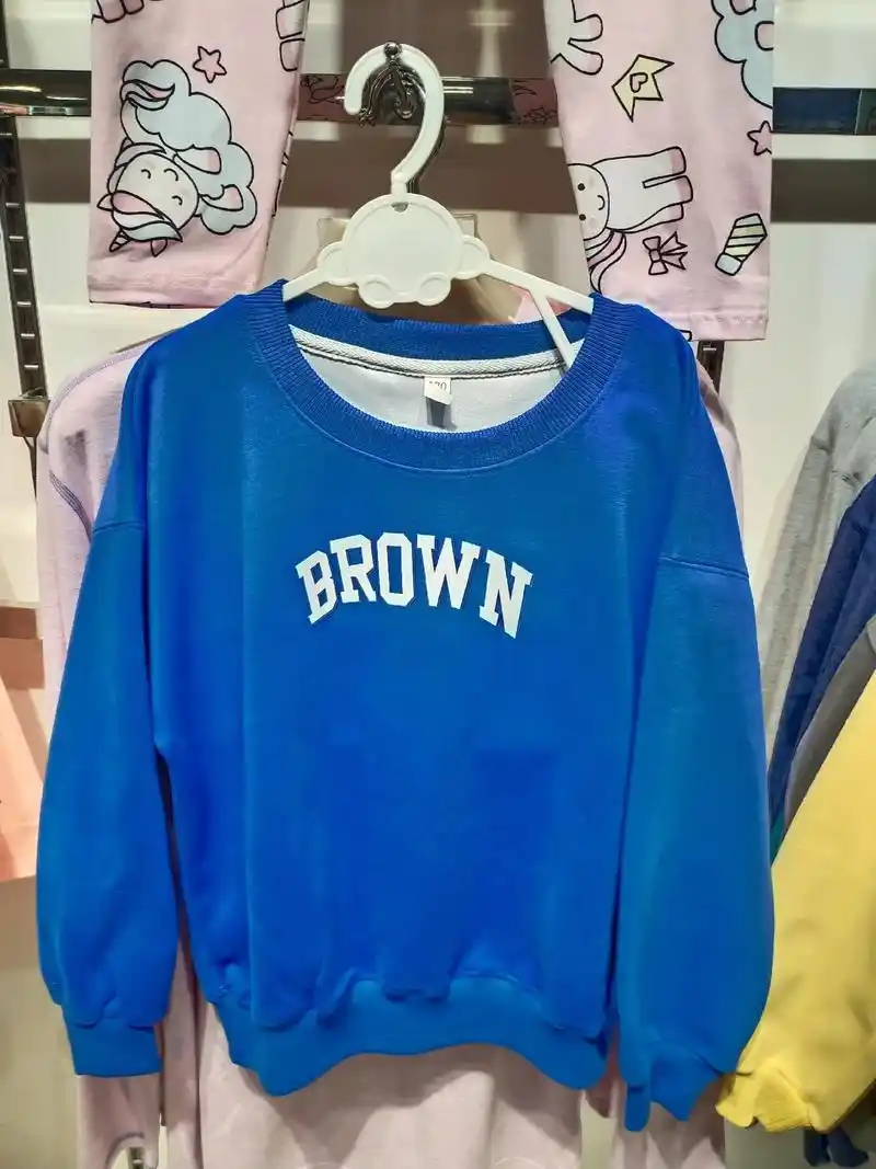 果果家儿童卫衣时尚图案纯棉面料开学必备需要来大张针织区选购