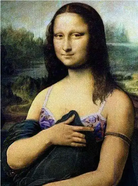 蒙娜丽莎是男是女半裸像展出