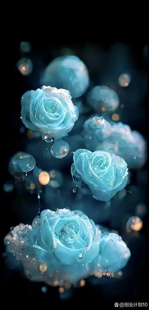 蓝色玫瑰 - 堆糖,美图壁纸兴趣社区