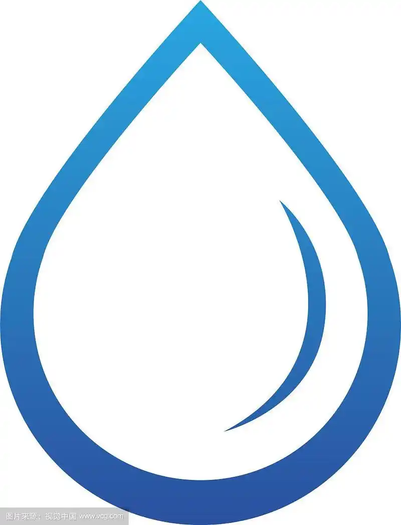 水的自然标志和符号模板图标应用程序