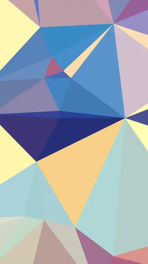 彩色立体几何h5背景