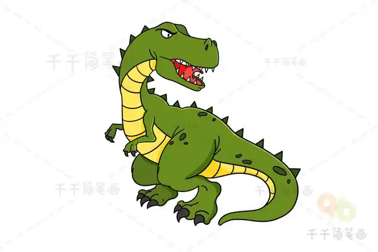 霸王龙简笔画教程