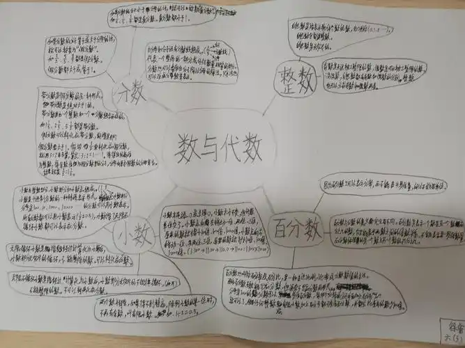 63班《数与代数》优秀思维导图