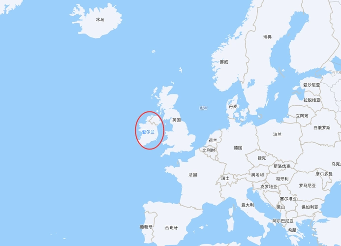 爱尔兰在哪里爱尔兰是哪个国家的爱尔兰的地理位置与地图