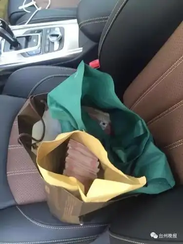 男子停车时发现一个纸袋 里面有30万现金