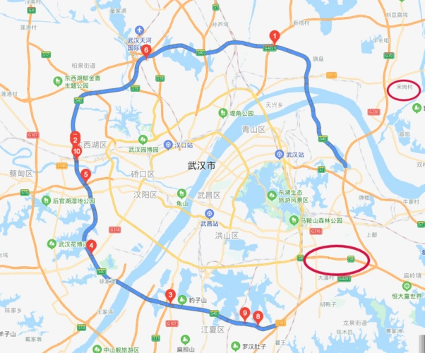 百度地图:四环线  这就是四环时代,武汉楼市风口的"东".