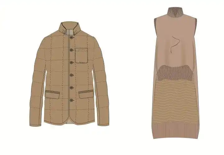 毛衫针织设计手稿图-毛衫针织款式效果图-cfw服装设计