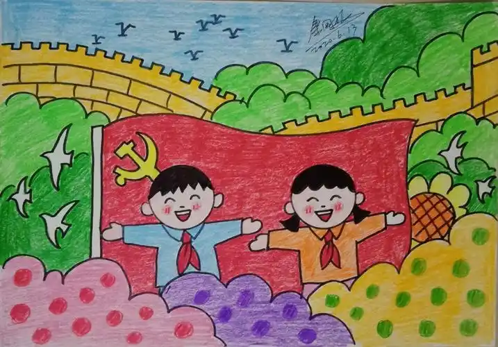 国家主题幼儿简笔画