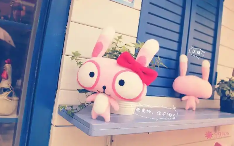 qq可爱情侣公仔壁纸