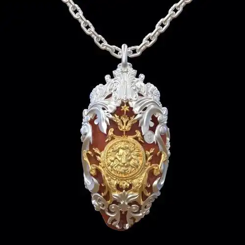 巴洛克风格金银包镶项链