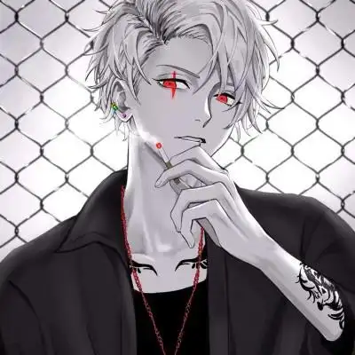 二次元头像男冷酷帅气 男生好看的邪魅二次元头像