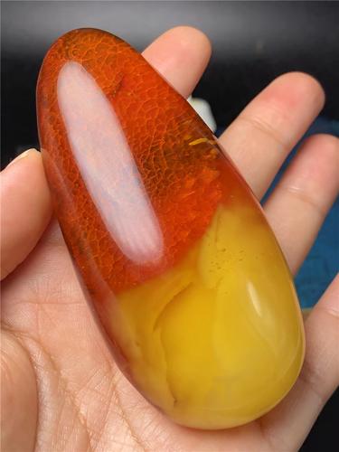 项链亿轩琥珀蜜蜡波罗海金绞蜜意境水滴吊坠随形男女款