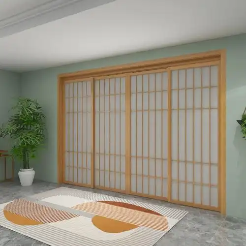 定制日式推拉门隔断榻榻米格子门窗室樟实木移门和室门