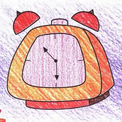 时钟简笔画 时钟简笔画图片可爱
