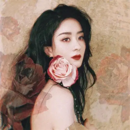 赵丽颖复古风头像图片合集_明星头像_头像屋