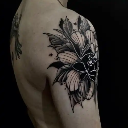牡丹花遮盖疤痕  分两次完成73#tattoo  #杭州纹身 #湖州纹身 #日式