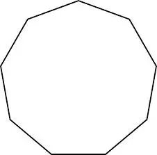 [数] 九边形 «1 / 3 » 英文词源 nonagon (n.