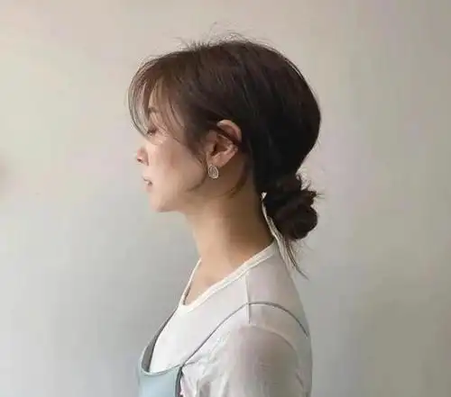夏季温柔系气质低丸子头|气质|短发|发夹_新浪新闻