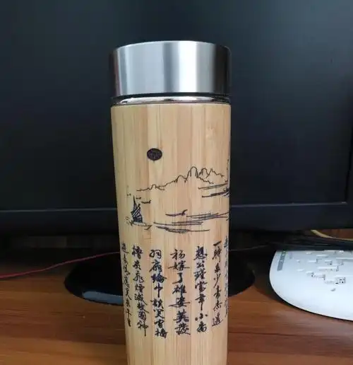 艺术水杯,题诗刻字.