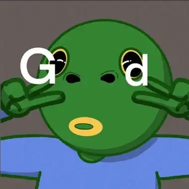 抖音上很火的搞怪绿头鱼卡通头像