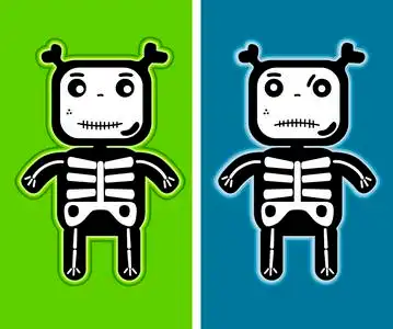 儿童骨骼图-搞笑儿童骨骼照片