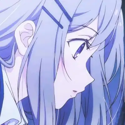 【蓝色系】你走后我很好._女生头像_我要个性网