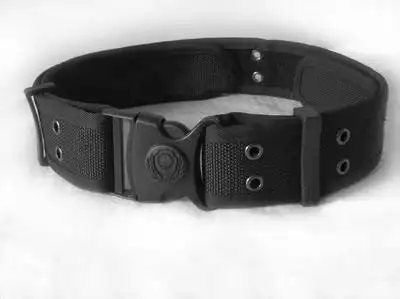 特警09作训服腰带保安外腰带尼龙帆布武装带警察作训服外腰带黑色战术