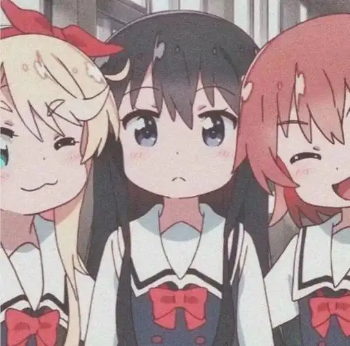 头像动漫卡通三人闺蜜头像