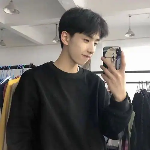 手机对镜自拍挡脸头像