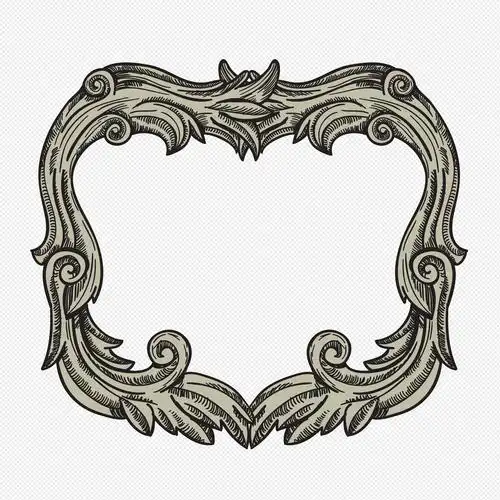 欧式复古边框元素素材png格式_设计素材免费下载_vrf高清图片