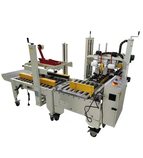 四角边全自动胶带封箱机工字型邮政纸箱打包机封口机 电商专用自动