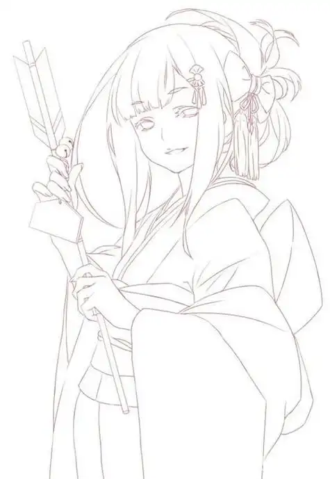 素描 《动漫女生素描图片素材》正文    日本动漫有关漫画图片女生